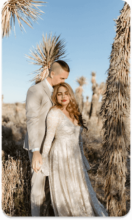 Cheap elopement packages in Desert Elopement