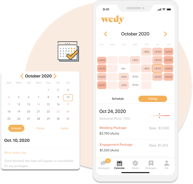 Dynamic Pricing and Scheduling Calender