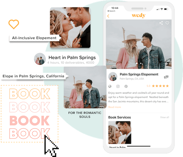 palm springs Elopement